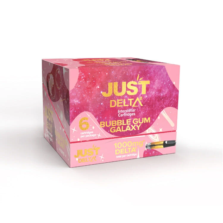 Delta 8 Disposable Cartridges By Just Delta-Bubble Gum Bliss: A Galactic Adventure with Just Delta’s Delta 8 Disposable Cartridges!